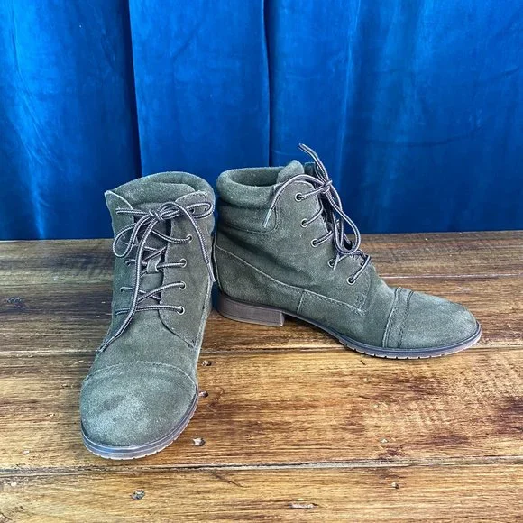 Steve Madden Maecie Suede Combat Boots - Picture 9 of 10